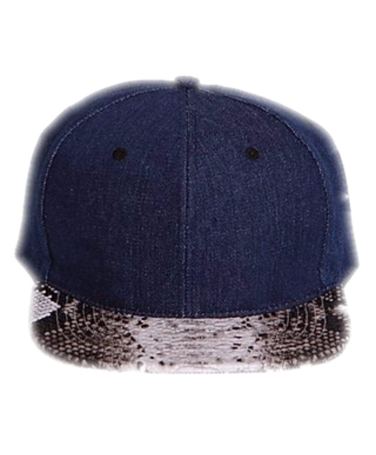 SGD Denim/Snakeskin Leather Strapback