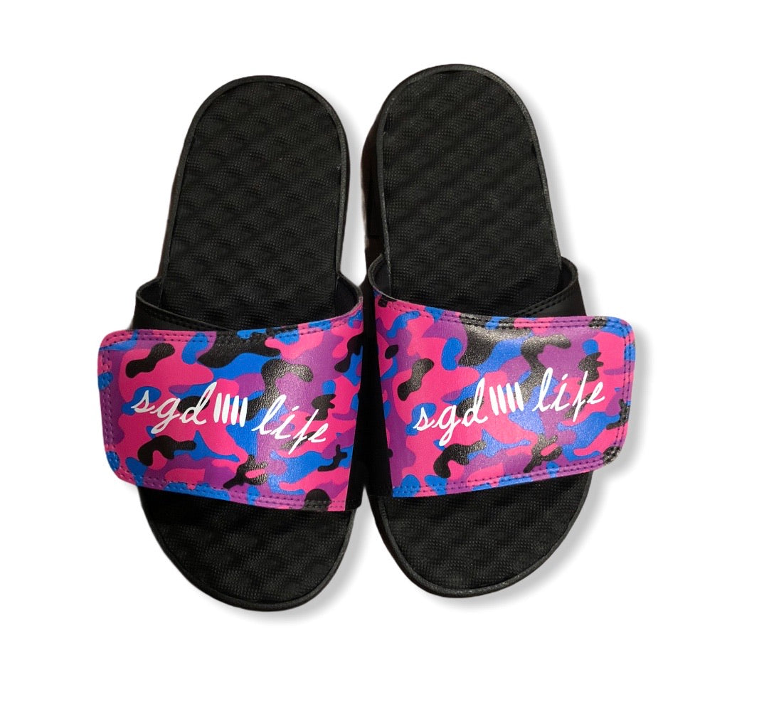 SGD Purple Camo Slides