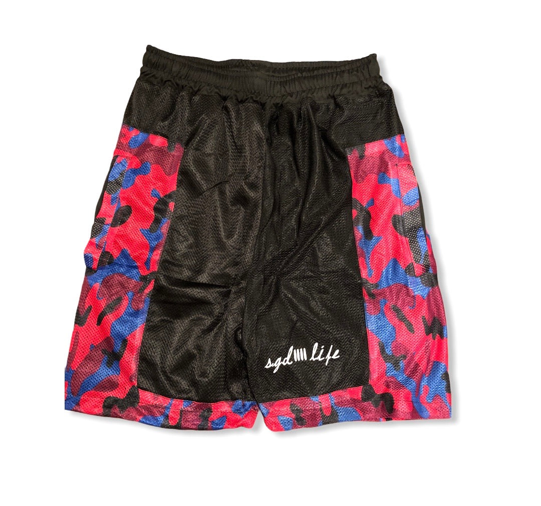 SGD Purple Camo Mesh Swim Shorts